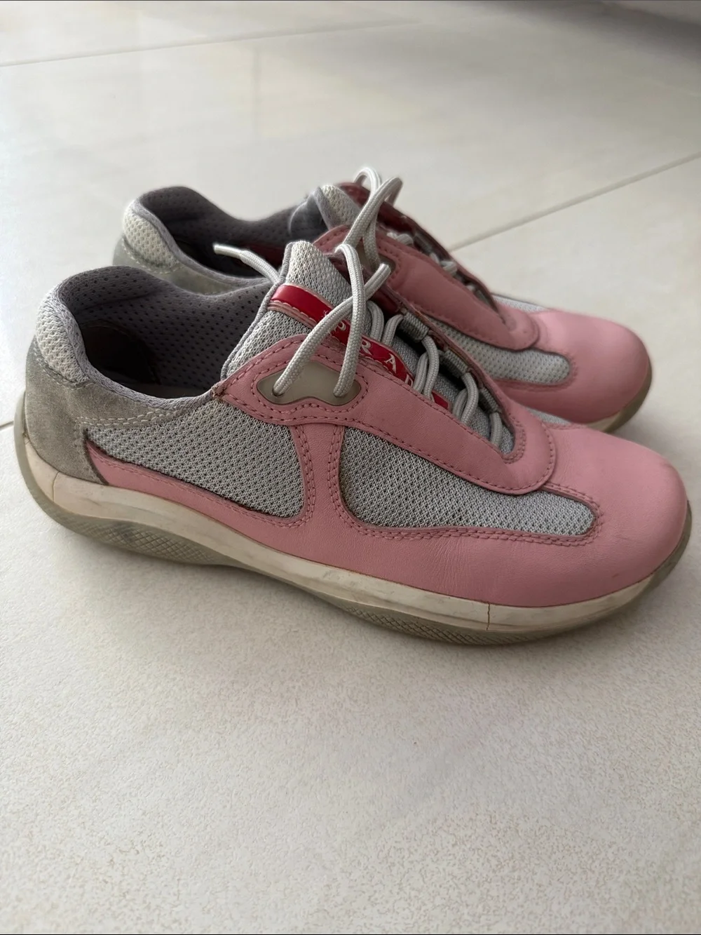 Prada America's Cup Soft Rubber & Bike Fabric Sneakers
